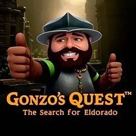 Official Slots logo: Gonzo's Quest by NetEnt at lumi casino